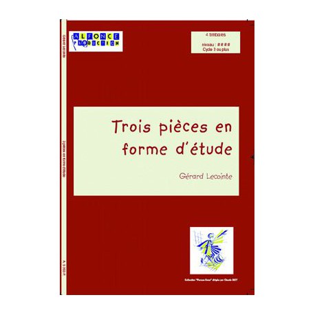 3 pieces en forme d etude