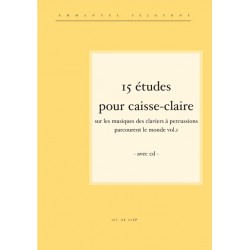 15 etudes pour caisse-claire (avec CD)