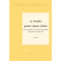 15 etudes pour caisse-claire (avec CD)