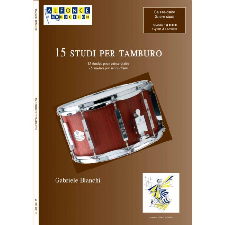 15 studi per tamburo