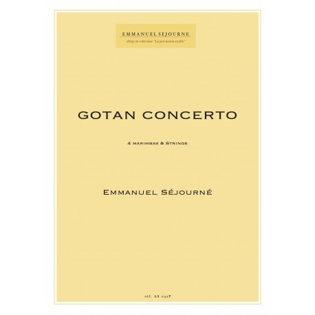 GOTAN CONCERTO (4 marimbas et cordes)